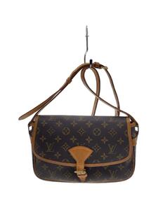 LOUIS VUITTON◆ソローニュ_モノグラム・キャンバス_BRW/PVC/BRW/モノグラム/擦れあり