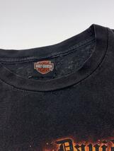 HARLEY DAVIDSON◆Tシャツ/メキシコ製/穴有/4XL/色褪せ有コットン/ブラック_画像6