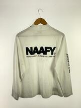 NAAFY/長袖Tシャツ/S/コットン/WHT_画像2