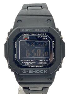 CASIO◆ソーラー腕時計_G-SHOCK/デジタル/BLK/BLK/GW-M5610