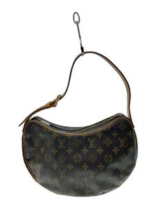 LOUIS VUITTON◆クロワッサンMM_モノグラム・キャンバス_BRW/PVC/BRW