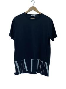VALENTINO◆Tシャツ/ロゴT/L/コットン/ブラック/黒/UV3MG07D6M3