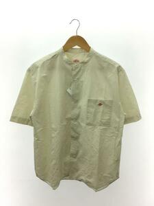 DANTON◆バンドカラー半袖シャツ/40/コットン/WHT/21ｓ-WS-001