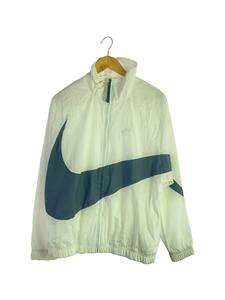 NIKE◆HBR STMT WOVEN JACKET BIGSWOOSH/L/ナイロン/WHT/AR3133-100