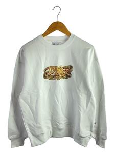 FILA◆x JP THE WAVY Crew Neck Shirt/スウェット/S/コットン/WHT/FS3209