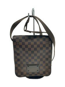 LOUIS VUITTON◆ブルックリンPM_ダミエ・エベヌ_BRW/PVC/BRW