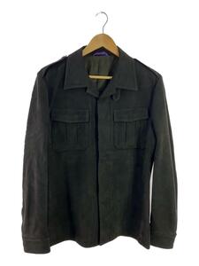 Paul Smith COLLECTION◆レザー長袖シャツ/ヌバック/XL/羊革/BRW/264309