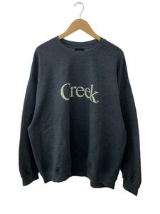 Creek Angler’s Device◆Logo Crewneck Sweatshirt/2XL/コットン/Charcoal Gray