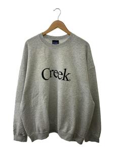 Creek Angler’s Device◆Logo Crewneck Sweatshirt/2XL/コットン/GRY/毛玉有