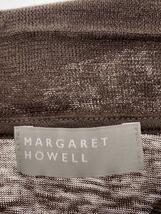 MARGARET HOWELL◆23SS/ポロシャツ/2/リネン/BRW/578-3168006_画像3