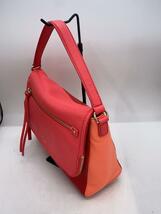 kate spade new york◆ショルダーバッグ/牛革/ORN×RED/無地/2WAY/ハンドバック/_画像2