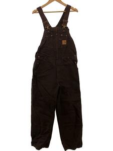 Carhartt◆オーバーオール/34/コットン/BRW/アニマル