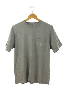 STUSSY◆Tシャツ/S/コットン/GRY/無地//