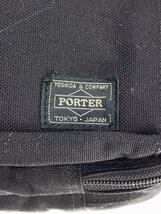 PORTER◆PORTER/ポーター/ブリーフケース/キャンバス/BLK/内面使用感有//_画像5