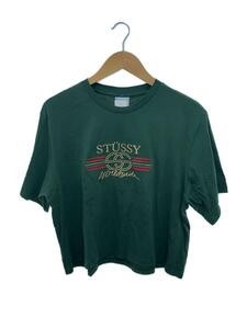 STUSSY◆半袖カットソー/12/コットン/GRN/RN94974 CA28629//