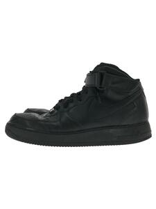 NIKE◆AIR FORCE 1 MID 07/エアフォースミッド/ブラック/315123-001/28cm/BLK//