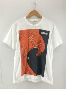 COMME des GARCONS◆Tシャツ/L/コットン/WHT/OF-T103/AD2020/太陽から見た地球/しりあがり寿//