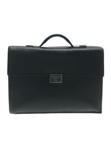 LOEWE◆ブリーフケース/レザー/BLK//