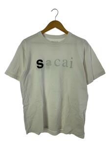 sacai◆Tシャツ/3/コットン/WHT/無地/22-0353S//