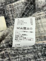 ANACHRONORM◆MOHAIR LIKE CARDIGAN/カーディガン(厚手)/3/ウール/GRY/チェック_画像5