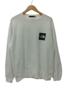 THE NORTH FACE◆RAGE L/S SWEAT CREW_レイジロングスリーブスウェットクルー/L/コットン/WHT//