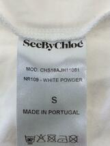 SEE BY CHLOE◆半袖ブラウス/S/コットン/WHT/CHS18AJH11081/ラグジュアリー/レディース_画像4