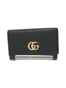 GUCCI◆グッチ/キーケース/ブラック/メンズ/GGマーモント//