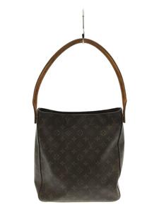 LOUIS VUITTON◆ルーピング_モノグラム_BRW/PVC/ブラウン/総柄//