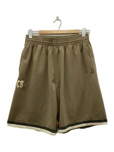 mitchell&ness◆hardwood classics shorts/ショートパンツ/M/ポリエステル/ベージュ/無地//