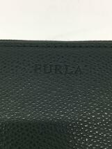 FURLA◆長財布/ラウンドジップ/PVC/GRN/グリーン/無地/レディース//_画像3