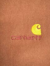 Carhartt◆スウェット/XL/コットン/BRW/無地/american script sweat_画像3