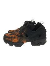 Reebok◆INSTAPUMP FURY/25.5cm/ブラック/黒/ローカットスニーカー/ファイヤーパターン/ポンプフュ//_画像1