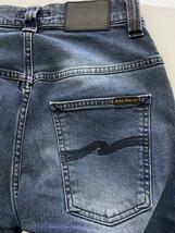 NUDIE JEANS◆THIN FINN/ボトム/28/デニム/BLU/無地/N816//_画像8