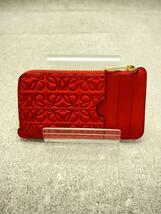 LOEWE◆カードケース/レザー/RED/無地/レディース/107.55.k07/コインケース/ロエベ_画像2