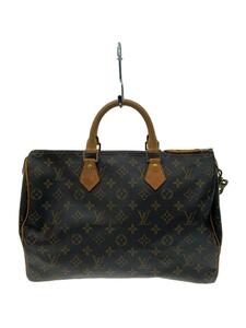 LOUIS VUITTON◆1)スピーディ35_モノグラム・キャンバス_BRW/PVC/BRW