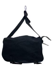 SLOW◆スロウ/French army shoulder bag/ショルダーバッグ/キャンバス/ブラック