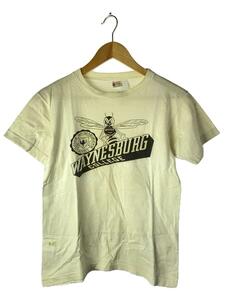 Champion◆Tシャツ/M/コットン/WHT/50s/waynesburg/カレッジ/VINTAGE/シングルステッチ/