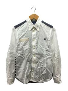 JUNYA WATANABE COMME des GARCONS MAN◆長袖シャツ/XS/コットン/WHT/WG-B402//ボタンダウン