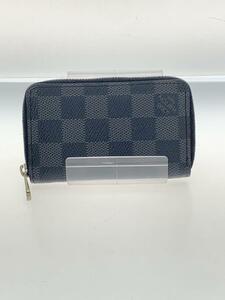 LOUIS VUITTON◆ジッピー・コインパース_ダミエ・グラフィット_BLK/PVC/BLK/メンズ