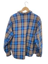 X-LARGE◆22AW/HEAVY WEIGHT FLANNEL SHIRT/L/コットン/BLU/チェック/101223014006_画像2