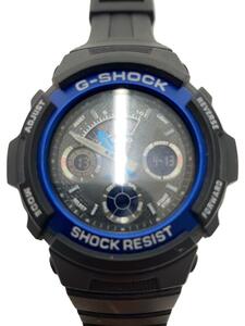 CASIO◆クォーツ腕時計・G-SHOCK/デジアナ/BLK/BLK