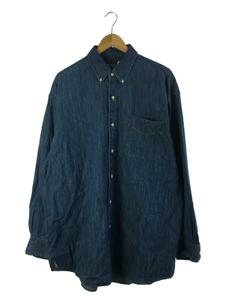 POLO RALPH LAUREN◆THE BIG FIT/長袖シャツ/L/コットン/IDG//ボタンダウン/ダンガリー