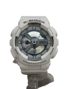 CASIO◆クォーツ腕時計・G-SHOCK/デジアナ/ホワイト