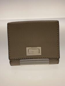 FENDI◆2つ折り財布/レザー/BEG/レディース/8M0399 SFR FO4Y9