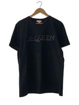 Alexander McQueen◆ロゴTシャツ/XXL/コットン/BLK/PI 06577540484_画像1
