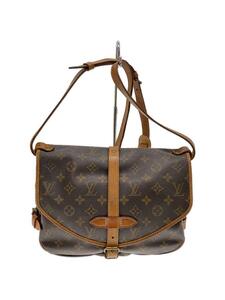 LOUIS VUITTON◆1)ソミュール30_モノグラム・キャンバス_BRW/PVC/BRW