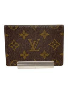 LOUIS VUITTON◆ポルト・2カルト・ヴェルティカル_モノグラム・キャンバス_BRW/PVC/BRW/モノグラム/レディース