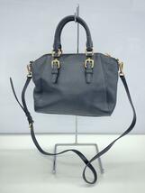 MICHAEL KORS◆ハンドバッグ/レザー/BLK/無地/35F7GC6M2L/2WAY/ショルダーストラップ有_画像4