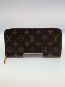 LOUIS VUITTON◆2)ジッピー・ウォレット_モノグラム・キャンバス_BRW_コクリコ/PVC/BRW/レディース