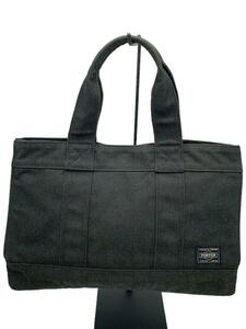 PORTER◆トートバッグ/キャンバス/GRY/592-06578